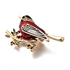 Bird Zinc Alloy Rhinstone Brooches JEWB-V001-04B-2