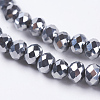 Electroplate Glass Beads Strand LS-EGLA-D009-27-3