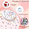 399Pcs 7 Colors Opaque Acrylic Beads OACR-YW0003-12-3