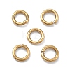 Ion Plating(IP) 304 Stainless Steel Open Jump Rings X-STAS-M081-02G-03-1