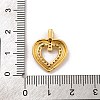 Brass Micro Pave Cubic Zirconia Pendants KK-U033-19G-01-3