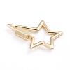 Brass Screw Carabiner Lock Charms X-ZIRC-I041-02G-2