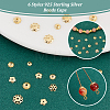 60Pcs 6 Styles 925 Sterling Silver Beads Caps STER-PH0001-76-4