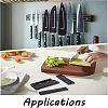 13Pcs 7 Style Plastic Kitchen Knife Protective Cover AJEW-CA0002-70-5