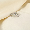 European American Prince Fashion Stainless Steel Hug Couple Rings Unique Design High-end FU1402-2-2