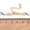 Ployester Core-Wrapped Round Cord Necklace Making KK-CBACFA2-03G-5
