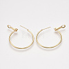 Brass Hoop Earrings X-KK-S348-406B-2