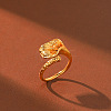 304 Stainless Steel Cuff Open Rings for Women WG3AC19-01-4