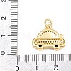 Brass Micro Pave Cubic Zirconia Pendants KK-F938-39G-02-3