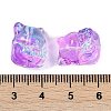 Transparent Spray Paint Glass Beads GLAA-H035-01I-3