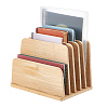 5-Slot Bamboo Slotted Display Stands ODIS-WH0038-300-1