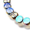 Electroplated Transparent Glass Beads Strands GL-CBA98F0-06B-05-2