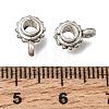 Tibetan Style Alloy Tube Bails FIND-Z128-10AS-3