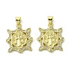 Brass Micro Pave Cubic Zirconia Pendants KK-H472-53N-G-1