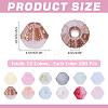 2400Pcs 12 Colors Frosted Glass Beads FGLA-ME0001-01-2