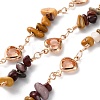 Handmade Brass Glass Square Link Chains CHC-F019-11G-02-1