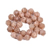 Natural Peach Moonstone Beads Strands G-O201B-126H-4