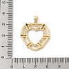 Brass Micro Pave Cubic Zirconia Pendants KK-U047-22GP-3