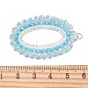 Glass Seed Beaded Pendants PALLOY-MZ01362-01-3
