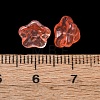 Baking Paint Transparent Glass Beads GLAA-T025-81C-04-3
