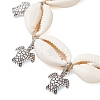 Adjustable Alloy Tortoise Charm Bracelets BJEW-JB13652-4