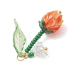Acrylic and Handmade Lampwork Beads Pendants PALLOY-MZ01294-01-3