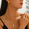 Women's Stainless Steel Earrings & Necklaces & Rings Sets TF8772-2