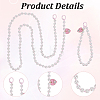 1 Bag ABS Plastic Imitation Pearl Bead Mobile Straps HJEW-BM0002-01-7