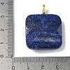 Dyed Natural Lapis Lazuli Faceted Pendants G-C274-03G-3