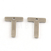 Tarnish Resistant 201 Stainless Steel Letter Charms STAS-S036-20-1
