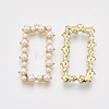 ABS Plastic Imitation Pearl Pendants PALLOY-T071-015-2
