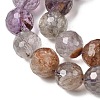 Natural Purple Phantom Quartz Purple Lodolite Quartz Round Beads Strands G-Z127-B01-12mm-4