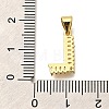 Rack Plating Brass Micro Pave Cubic Zirconia Pendants KK-L226-100G-L-3
