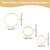   480Pcs 12 Styles Brass Linking Rings KK-WR0001-19-2