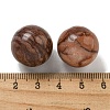 Natural Autumn Stone Round Ball Figurines Statues for Home Office Desktop Decoration G-P532-02A-06-3