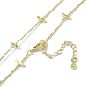 Rack Plating Brass Twisted Chain Necklaces for Women NJEW-K382-15B-G-2