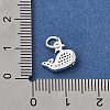 Brass Micro Pave Clear Cubic Zirconia Charms LS-KK-D110-08B-S-3
