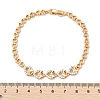 Brass Micro Pave Cubic Zirconia Chain Bracelets KK-R217-37G-5