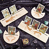 Gorgecraft 2 Sets 2 Style Wooden Tarot Card Stand Holder DJEW-GF0001-46C-02-4