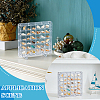 2Pcs 2 Styles Square Transparent Acrylic Shell Bead Containers with Magnetic Lid CON-WR0001-19-5