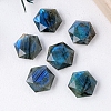 Natural Labradorite Carved Healing Star of David Ornaments PW-WG41086-01-3