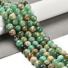 Natural Green Line Jasper  Beads Strands G-B128-A03-03-2