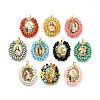 Rack Plating Brass Charms KK-M082-01C-1