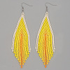 Handmade Glass Seed Beads Tassel Dangle Earrings EN2812-3-1