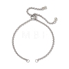 304 Stainless Steel Rolo Chain Slider Bracelet Making AJEW-JB01503-02-1