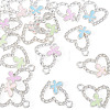 16Pcs 4 Colors Alloy Rhinestone Pendants RB-TA0001-39-3