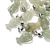 Natural Green Aventurine Pendants G-B127-10P-13-1