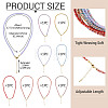 8Pcs 8 Colors 3.5MM Round Nylon Cotton Cord Necklace Making NJEW-TA0001-26G-4