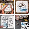 Plastic Reusable Drawing Painting Stencils Templates Sets DIY-WH0172-838-4