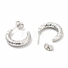 Non-Tarnish 304 Stainless Steel Crescent Moon Stud Earrings EJEW-F283-05P-2